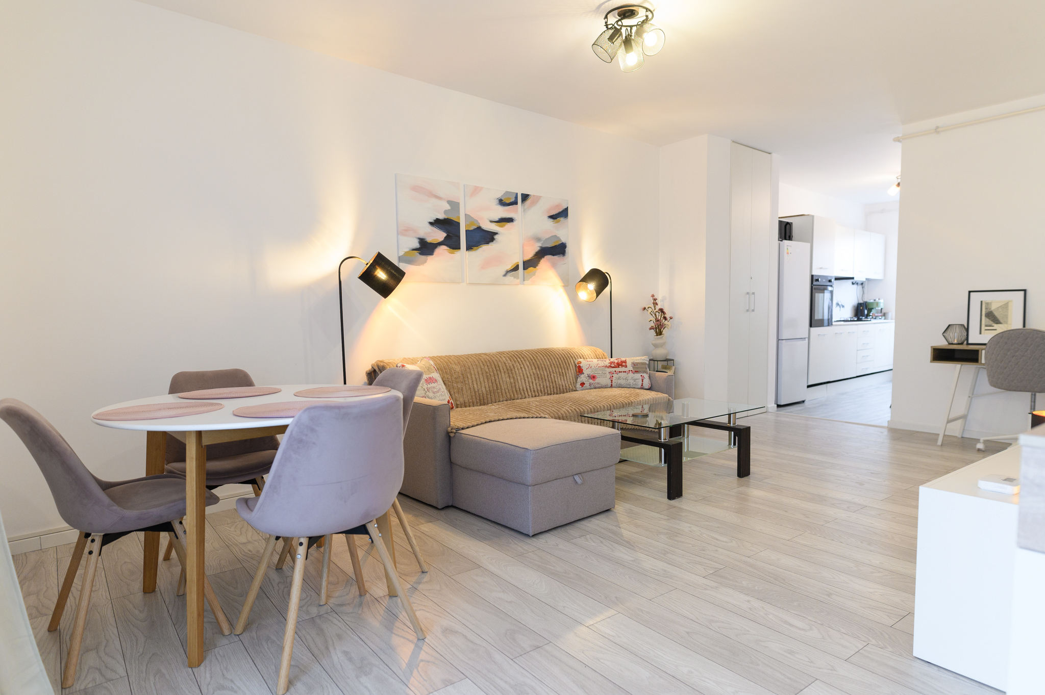 Living room interior with modern furniture